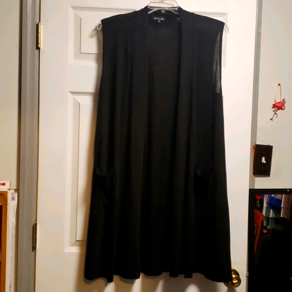 Long Black Dressy Vest